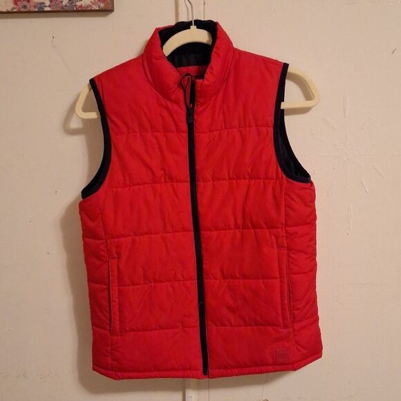 Red Gap kids Large puffer vest zip up - Picture 1 of 7